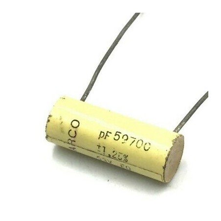 59.7NF 59700PF 1.25% 63V RADIAL CAPACITOR ARCOTRONICS