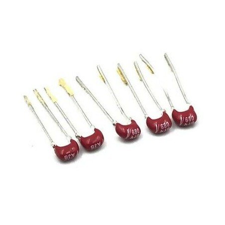 68PF RADIAL DISC CAPACITOR VITRAMON QTY:5