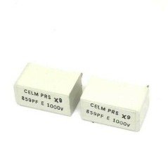 859PF 1000V 1KV RADIAL FILM CAPACITOR QTY:2