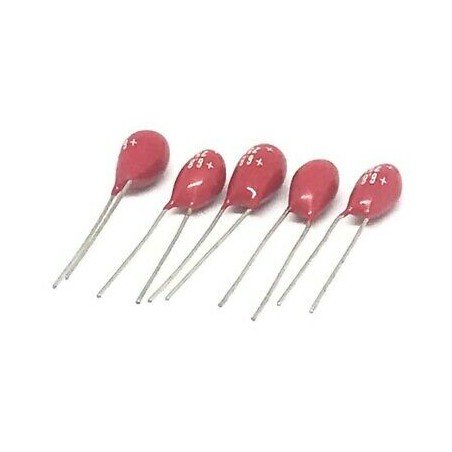 4.7uF 35V RADIAL DIP TANTALUM CAPACITOR KEMET  QTY:5