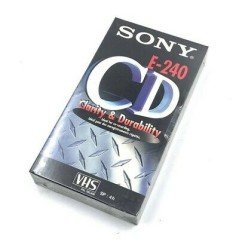 VHS SONY E-240 VIDEO CASSETTE 4H CLARITY&DURABILITY