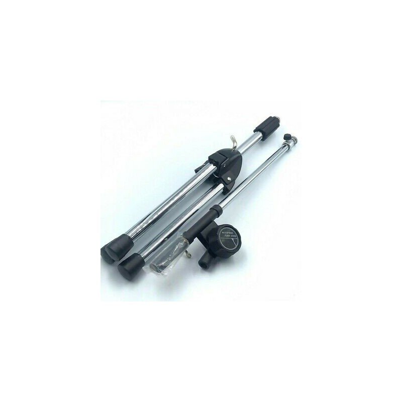 MICROPHONE METAL FLOOR STAND MICROPHONE TRIPOD Height: 65 CM  Length: 85 CM