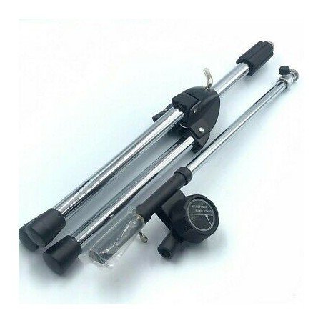 MICROPHONE METAL FLOOR STAND MICROPHONE TRIPOD Height: 65 CM  Length: 85 CM