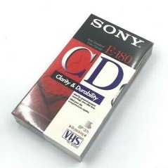 VHS SONY E-180 VIDEO CASSETTE 3H CLARITY&DURABILITY