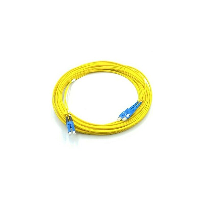 LC-UPC - SC-UPC DUPLEX PATCH CORD FIBER OPTIC CABLE COMPEL L:10M