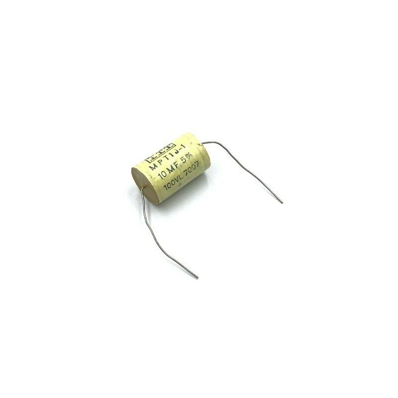 10UF 100V 5% HI END CAPACITOR POLYESTER AUDIO MPT 1J-1 33X20mm ITT