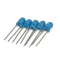0.15uF 35V RADIAL DIP TANTALUM CAPACITOR KEMET  QTY:5