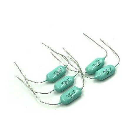 0.068UF 400V ARCO NON POLAR AXIAL CAPACITOR POLYESTER 15X8mm [QTY:5]