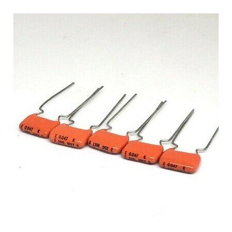 0.047UF 47NF 250V RADIAL FILM CAPACITOR MKT PHILIPS QTY:5