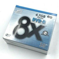 SKYPRO 8X DVD-R 4.7GB 120MIN BLANK DISC QTY:10
