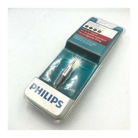 PHILIPS SWV3172S/10 3.5mm JACK TO 3.5mm JACK AUX CABLE 1.5M