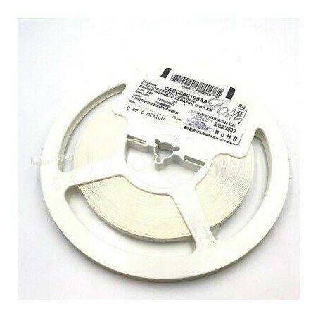 1NF 1000PF 16V 10% SMD/SMT CERAMIC CAPACITOR C0402C102K4RAC KEMET QTY:100