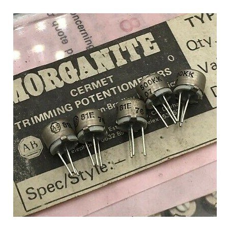500K 500KOHM 81E TRIMMER POTENTIOMETER ALLEN BRADLEY 7X7mm [QTY:5]