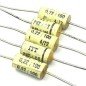 0.22UF 220NF 100V AXIAL CAPACITOR PMT/2T ITT QTY:5