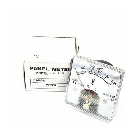 0-500V AC ANALOG  PANEL METER VOLTMETER FC-60P 60x60mm FAITHFUL
