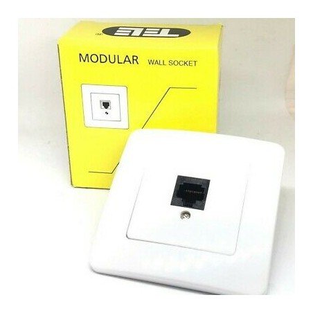 1X8P8C RJ45 TELEPHONE MODULAR WALL SOCKET TMS-18 TELE