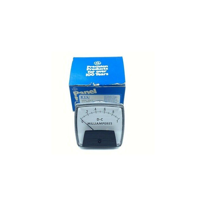 0-1MADC 0-1MA PRECISION PANEL METER 254-3 GENERAL ELECTRIC