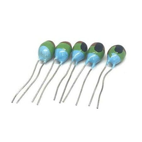 15uF 10V RADIAL DIP TANTALUM CAPACITOR KEMET  QTY:5