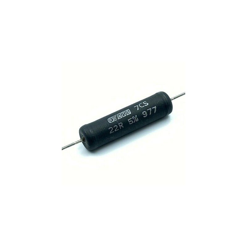 22R 22OHM 7W 7CS 5% RESISTOR WIREWOUND ATES