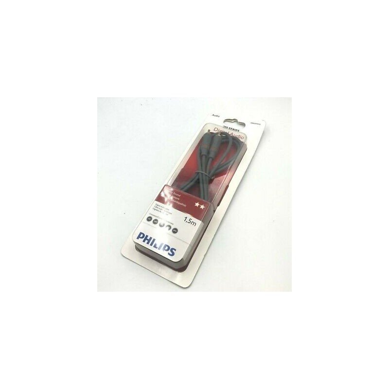 PHILIPS SWA4201S/10 RCA MALE TO RCA MALE AUDIO CABLE 1.5M