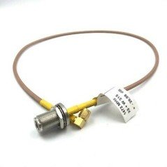 SMA Angle To N Female Coaxial Cable RG400 L:80cm