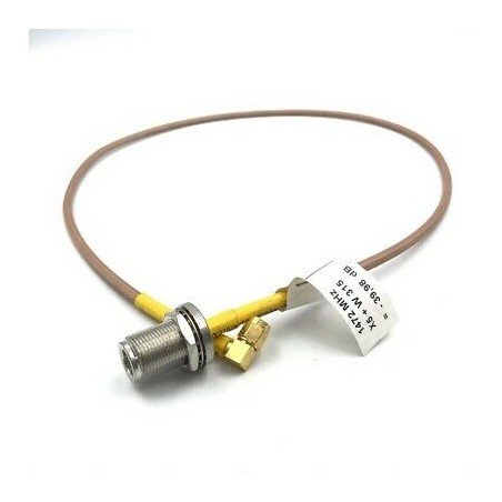 SMA Angle To N Female Coaxial Cable RG400 L:80cm
