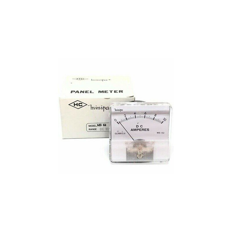 0-10A Dc Analog Panel Meter Ammeter MS-52 60x60mm