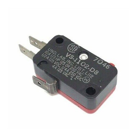 V3-1102-D8 Miniature Basic Switch 10A/250-125VAC 1/3HP