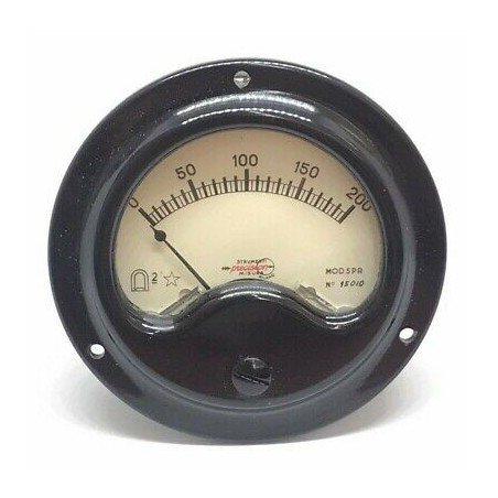 0-200 Analog Panel Meter Scale Meter Misura Italy 68mm