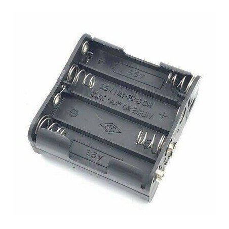12V 8xAA 8-slot battery Clip Slot Storage Holder Box Case