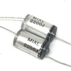 2200pF 2.2nF 630V 5% Axial Polystyrene Capacitor Mial QTY:2