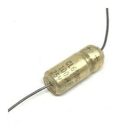 100UF 25V 10% Axial Capacitor CL65BG101KPE 5910-00-113-0351