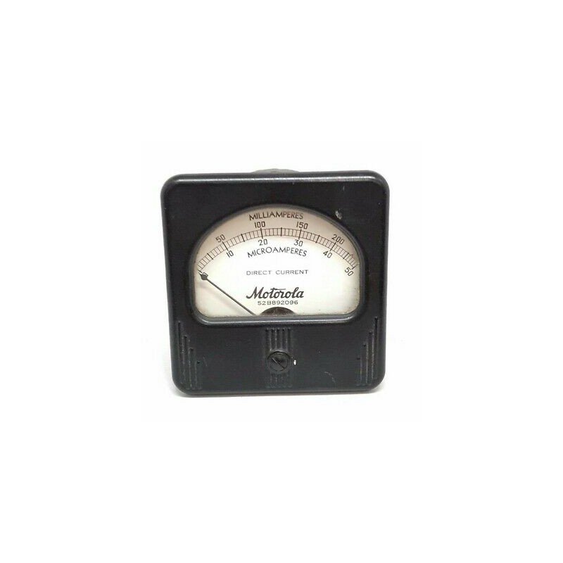 0-50uA 0-250mA Analog Panel Meter Ammeter 52B892096 Motorola 80x75mm