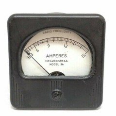 0-15A Analog Panel Meter Ammeter MR34W015RFAA Simpson 80x75mm