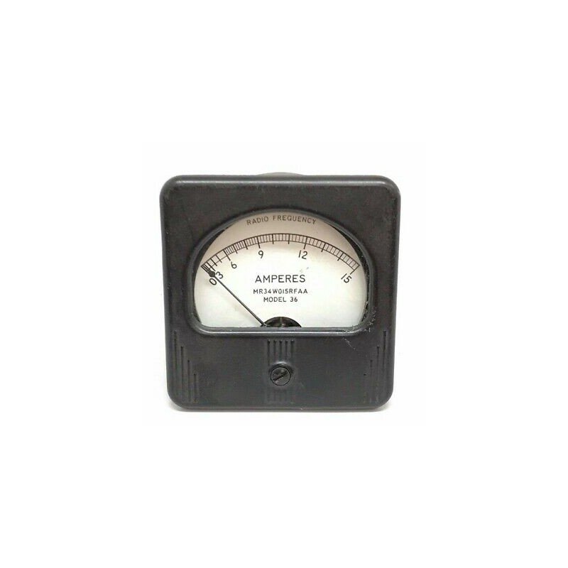 0-15A Analog Panel Meter Ammeter MR34W015RFAA Simpson 80x75mm