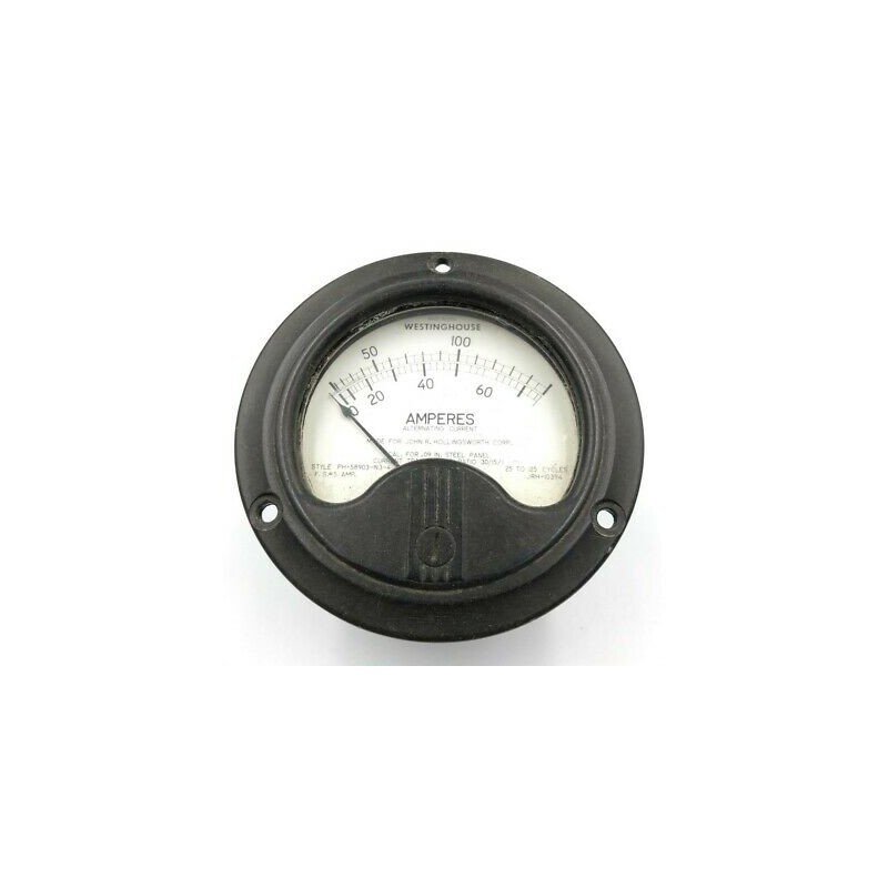0-80A Analog Panel Meter Ammeter NA-35 Westinghouse 88mm