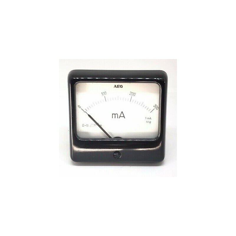 0-300mA Analog Panel Meter Ammeter 6625-12-132-1294 AEG 75x70mm