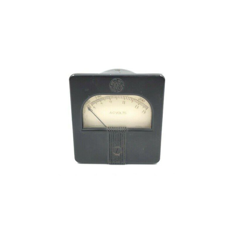 0-15V AC Analog Panel Meter Voltmeter General Electric 80x75mm