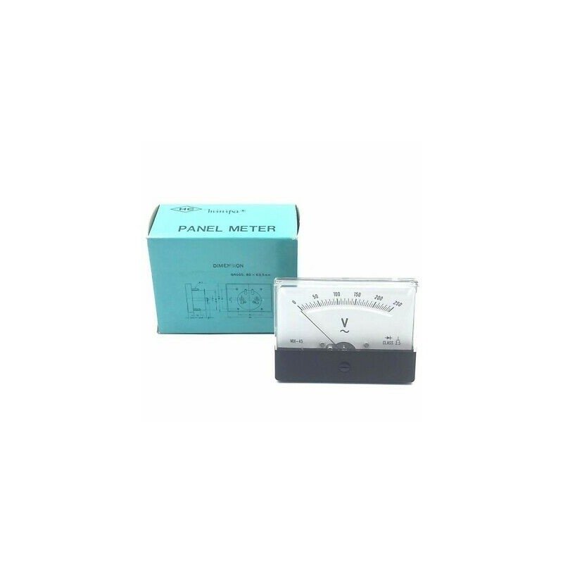 0-250V AC ANALOG PANEL METER VOLTMETER 85x63.5mm