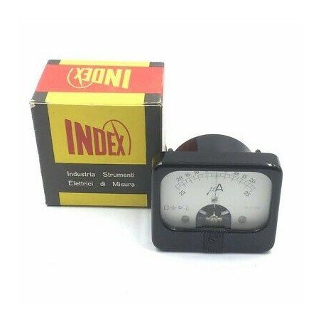 -25-25uA DC ANALOG PANEL METER AMMETER 70x56mm