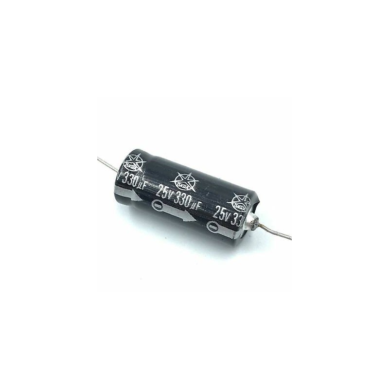 330UF 25V Axial Electrolytic Capacitor Iskra