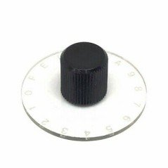 0-9 & A-F Black Numeric Knob 51mm 6mm