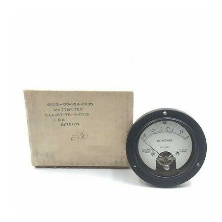 0-2 RF POWERMETER ANALOG PANEL METER WATTMETER 6625-00-954-8635