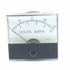 0-40V 0-1A ANALOG PANEL METER VOLTMETER AMMETER 65x60mm