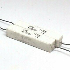 1KOHM 1K 10W Wirewound Ceramic Cement Resistor Micron QTY:2