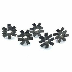 Black Aluminium Heat Sink For IC TO-100 10x20mm QTY:5