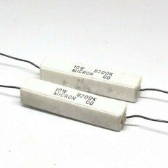 820OHM 820R 10W Wirewound Ceramic Cement Resistor Micron QTY:2