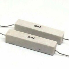 33OHM 33R 10W Wirewound Ceramic Cement Resistor QTY:2