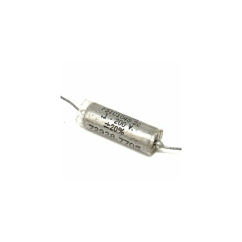 0.1UF 100nF 200V 20% Axial Capacitor F51E104S-20 Gudeman