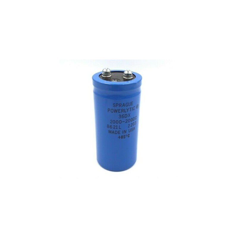 2000UF 200VDC Powerlytic Capacitor 36DX Sprague